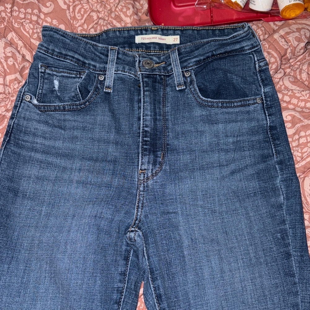 7 For All Mankind Dark Blue Denim Jeans
